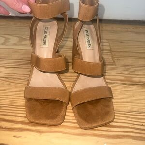 Steve Madden Brown Strappy Heels